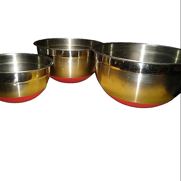 3 stainless steel mixing bowls - Picture 1 of 3